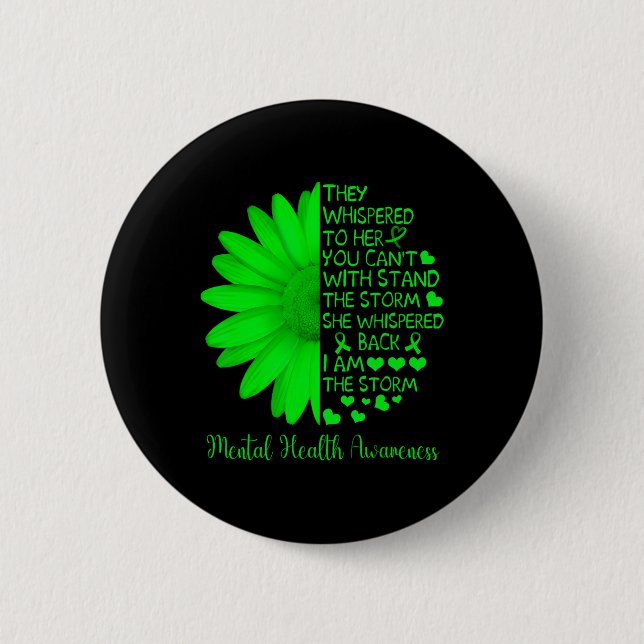 Gesundheitsbewusstsein ist wichtig Sonnenblumen Ic Button (Vorderseite)