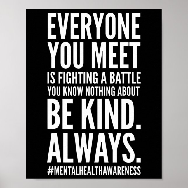 Gesundheitsbewusstsein Monat Ende des Stigma-posit Poster (Vorne)
