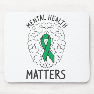 Gesundheitsbewusstsein Monat Psychische Gesundheit Mousepad