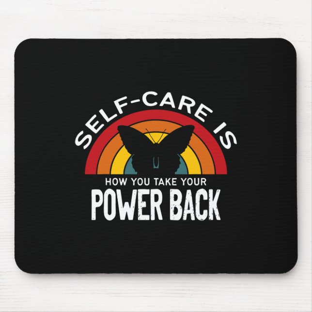 Gesundheitsbewusstsein Selbstversorgung nimmt Ihre Mousepad (Vorne)