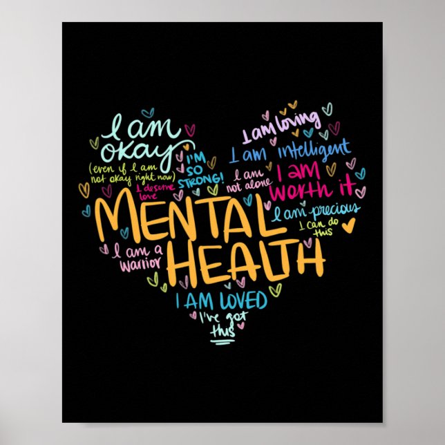 Gesundheitsbewusstsein verleiht Depression Poster (Vorne)
