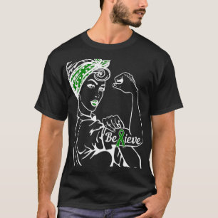Gesundheitsbewusstseinsmonat Frau Grüner Schleife T-Shirt