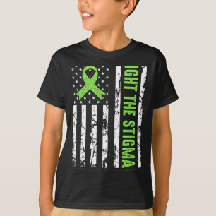 Gesundheitsflagge in den USA Wir tragen grüne psyc T-Shirt