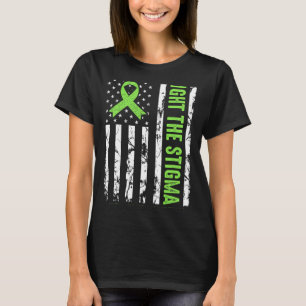 Gesundheitsflagge in den USA Wir tragen grüne psyc T-Shirt