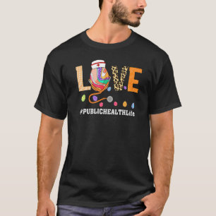 Gesundheitsfürsorge Kariertes Ei Sonnige Liebe Ste T-Shirt