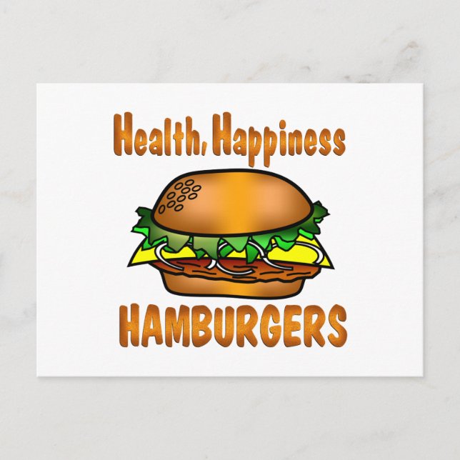 Gesundheitsgefahr Hamburger Postkarte (Vorderseite)