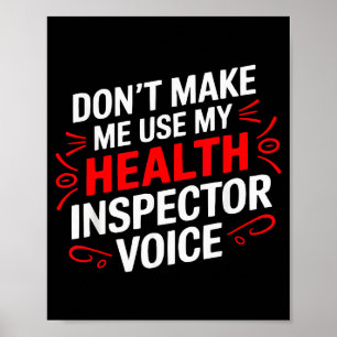 Gesundheitsinspektor Beruf Gesundheitswesen Poster