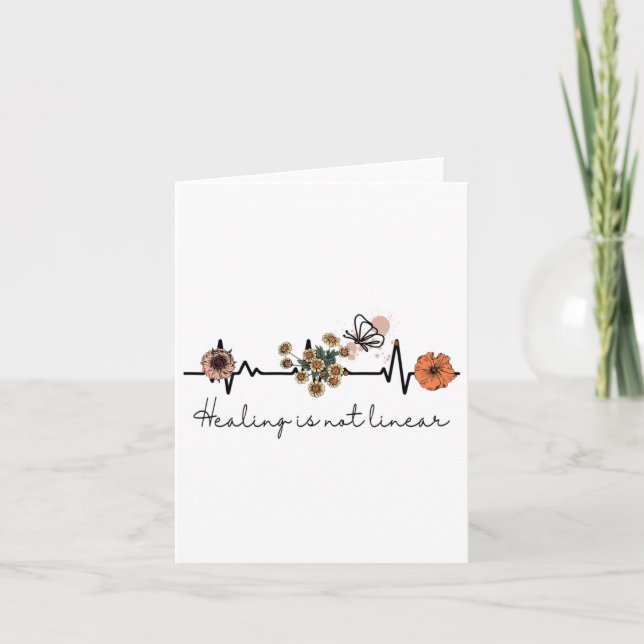 Gesundheitskursheilung ist nicht linear karte (Vorderseite)