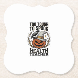 Gesundheitslehrer Halloween-Shirt Vintage graviert Untersetzer