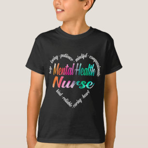 Gesundheitspflege Krankenschwester Herz Wortwolke T-Shirt