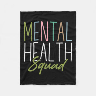 Gesundheitspolster Mental Health Awareness Fleecedecke
