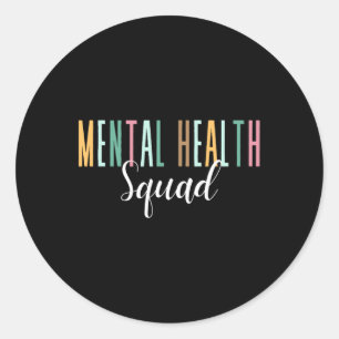 Gesundheitspolster Mental Health Awareness Runder Aufkleber