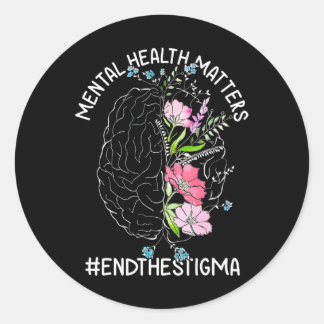 Gesundheitsprobleme Aufklärung Monat Ende Stigma B Runder Aufkleber