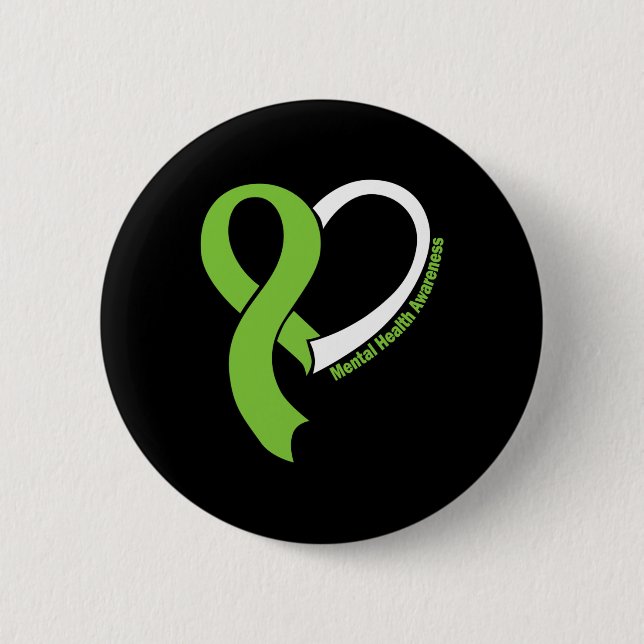 Gesundheitsprobleme Aufklärung Monat Mai Lime Gree Button (Vorderseite)