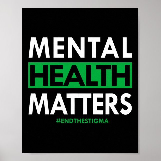 Gesundheitsprobleme beenden das Stigma-Bewusstsein Poster (Vorne)