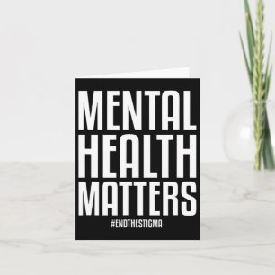 Gesundheitsprobleme beenden das Stigma Mental Heal Karte