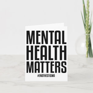 Gesundheitsprobleme beenden das Stigma Mental Heal Karte