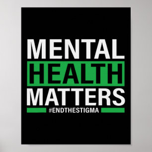 Gesundheitsprobleme beenden das Stigma Mental Heal Poster