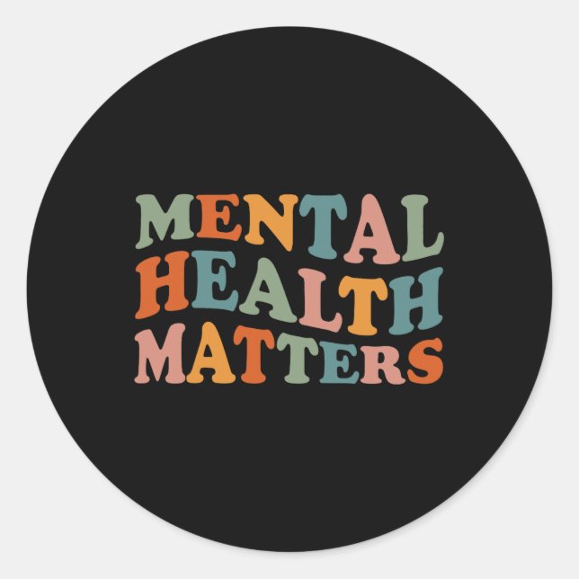 Gesundheitsprobleme Bewusstsein des menschlichen G Runder Aufkleber (Vorderseite)