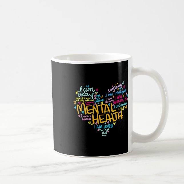 Gesundheitsprobleme Bewusstsein Herz Muttertag Kaffeetasse (Rechts)