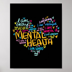 Gesundheitsprobleme Bewusstsein Herz Muttertag Poster