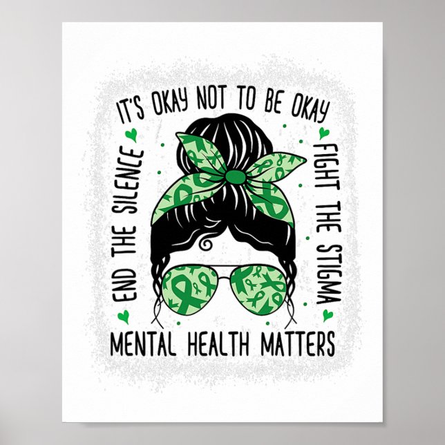 Gesundheitsprobleme: Bun Mental Health Awareness Poster (Vorne)