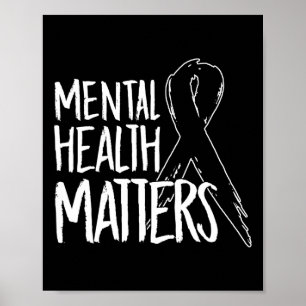 Gesundheitsprobleme Design Suizid für Bewusstseins Poster