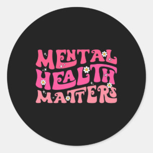 Gesundheitsprobleme Groovy Psychologist Therapie S Runder Aufkleber