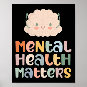 Gesundheitsprobleme Mental Health Awareness Angst Poster