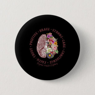 Gesundheitsprobleme Mental Health Awareness Button