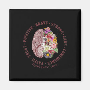 Gesundheitsprobleme Mental Health Awareness Magnet