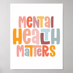 Gesundheitsprobleme Psychische Gesundheitsaufkläru Poster