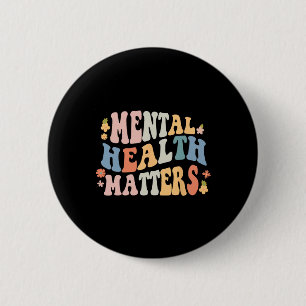 Gesundheitsprobleme seien nette Retro Mental Aware Button