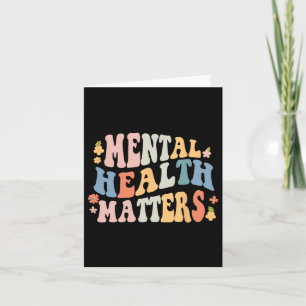 Gesundheitsprobleme seien nette Retro Mental Aware Karte