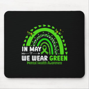 Gesundheitsprobleme Wir tragen grün Psychische Ges Mousepad