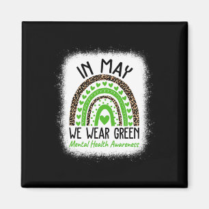 Gesundheitsprobleme Wir tragen grüne Mental Health Magnet