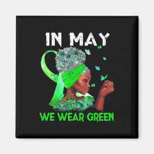 Gesundheitsprobleme Wir tragen grüne Mental Health Magnet