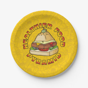 Gesundheitspyramide Pappteller