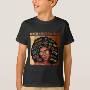Gesundheitstherapeut Afro Women Black History Mona T-Shirt
