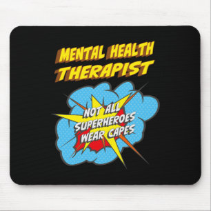 Gesundheitstherapeut Fun Superhero Job Mousepad