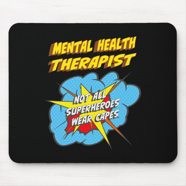 Gesundheitstherapeut Fun Superhero Job Mousepad (Vorne)