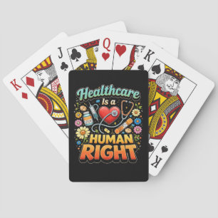 Gesundheitsversorgung ist ein Menschenrecht Spielkarten