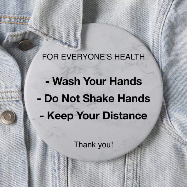 Gesundheitsvorschriften | Prävention von Krankheit Button (Beispiel)