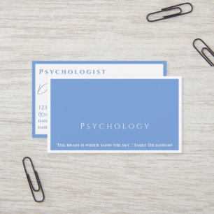 Gesundheitswesen Beruflich - Psychologie - Visiten Visitenkarte