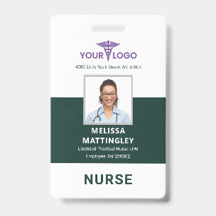 Gesundheitswesen Firmenlogo Mitarbeiter Fotoauswei Ausweis