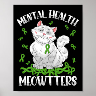 Gesundheitswesen Katzenliebhaber Psychische Gesund Poster