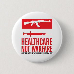 Gesundheitswesen-NICHT Kriegsführung Button