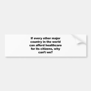 Gesundheitswesen, warum können wir das nicht? autoaufkleber