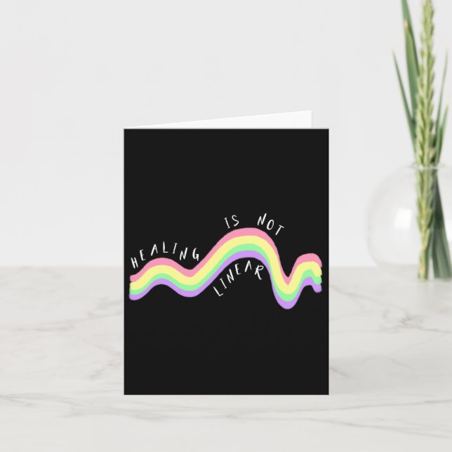 Gesundheitsziffer-Heilung ist nicht linear Karte (Vorderseite)