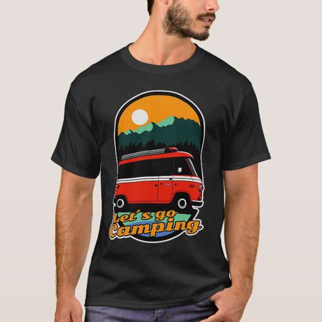 Get away from it all  Let's go Camping T-Shirt (Vorderseite)